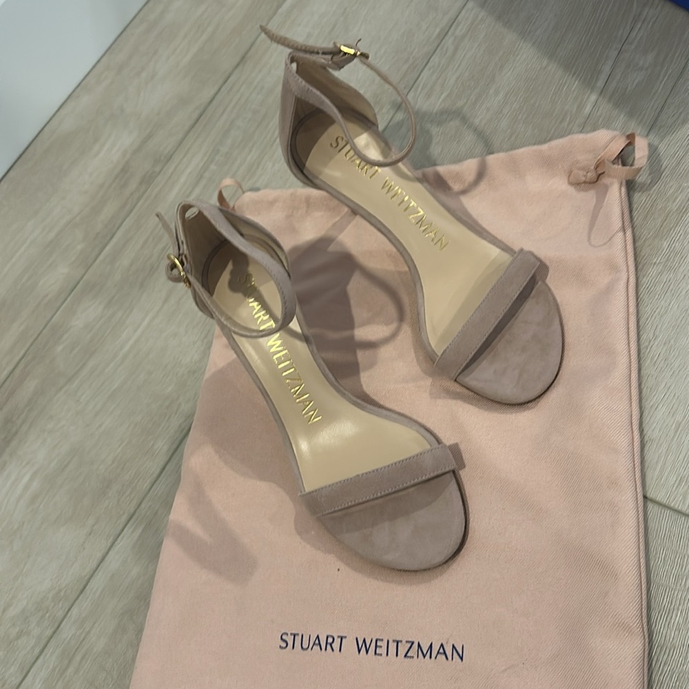 Stuart Weitzman Nudist Ankle Strap Sandal - Picture 7 of 8